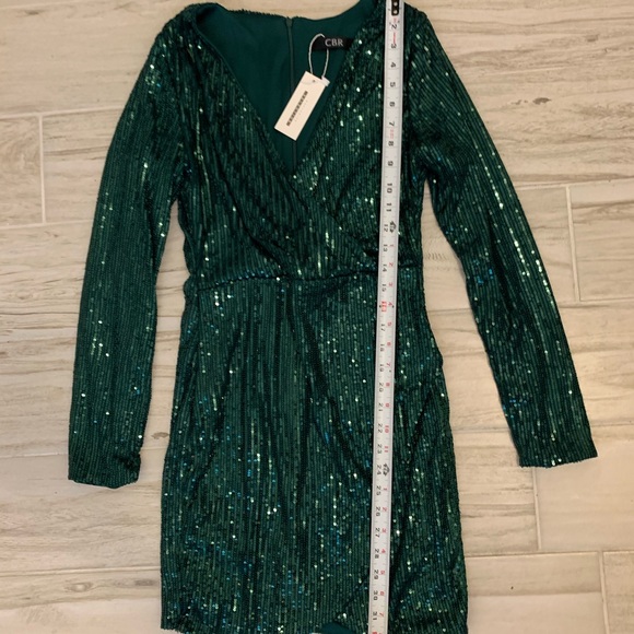 Chic Boutique Rose Sequin Dress NWT - Picture 8 of 8